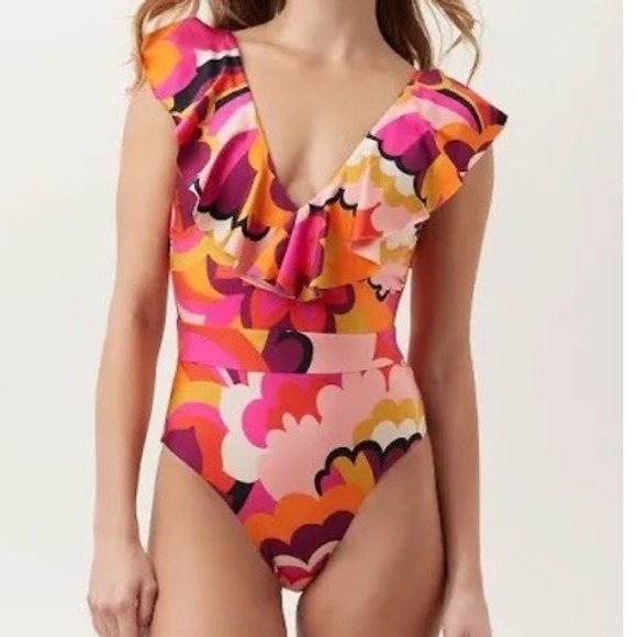 Trina Turk Other - Trina Turk Women's Fan Faire Ruffle Women's Size‎ 2